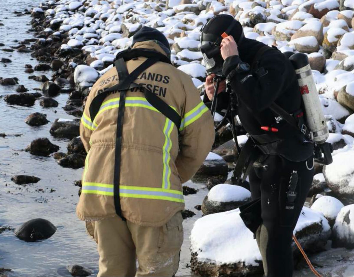 Dykkere fandt liget af den 61-årige mand. Foto: Øxenholt Foto