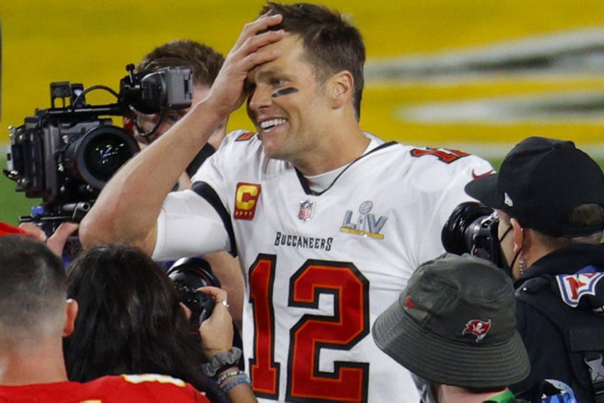 Tom Brady og Tampa Bay Buccaneers sikrede sig natten til mandag holdets anden Super Bowl sejr og Bradys syvende med en sejr over de forsvarende NFL-mestre fra Kansas City Chiefs. Foto: Brian Snyder/Reuters
