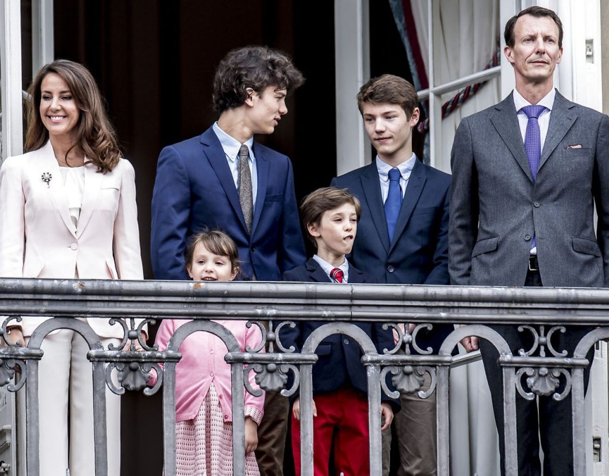 Prins Joachim har to børn, Prins Nikolai og Prins Felix, med Hertuginde Alexandra. Prinsesse Marie og Prins Joachim har fået børnene Prins Henrik og Prinsesse Athena sammen. Foto: Mads Claus Rasmussen/Ritzau Scanpix