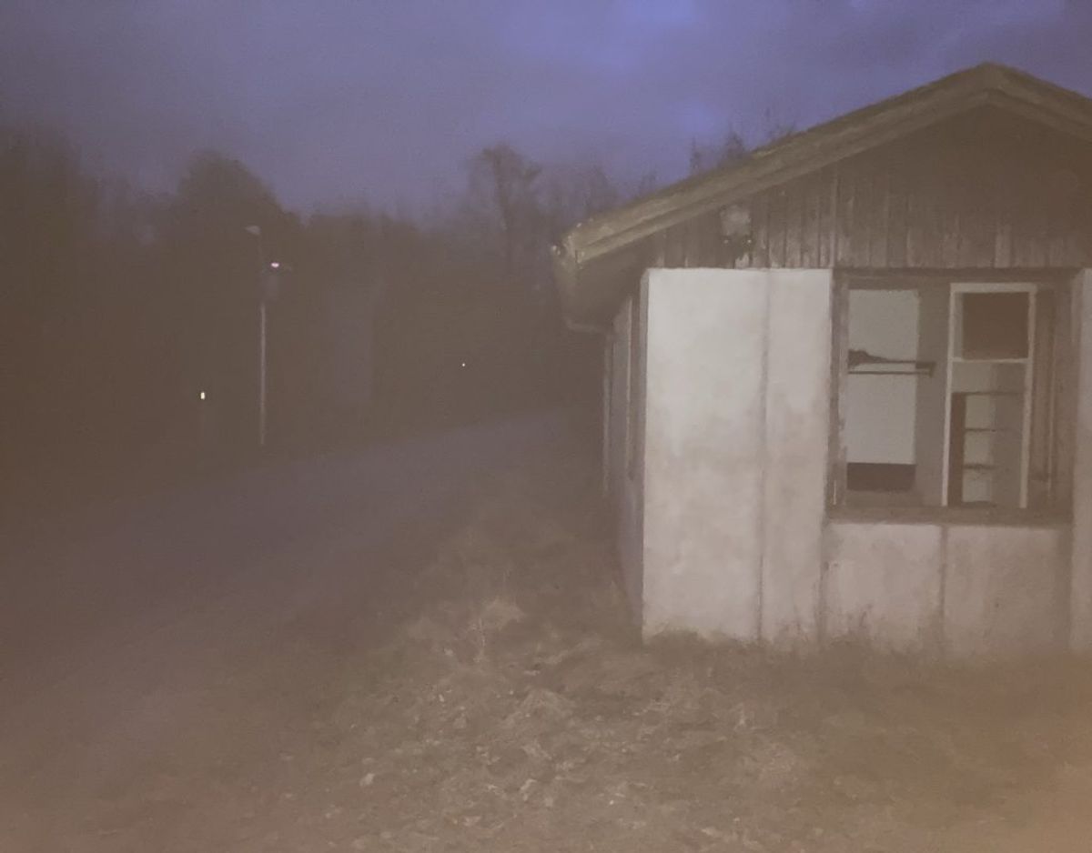 Bøgelhus grænseovergang, klokken 7.44 fredag. Foto: Nicklas Skyum Clausen