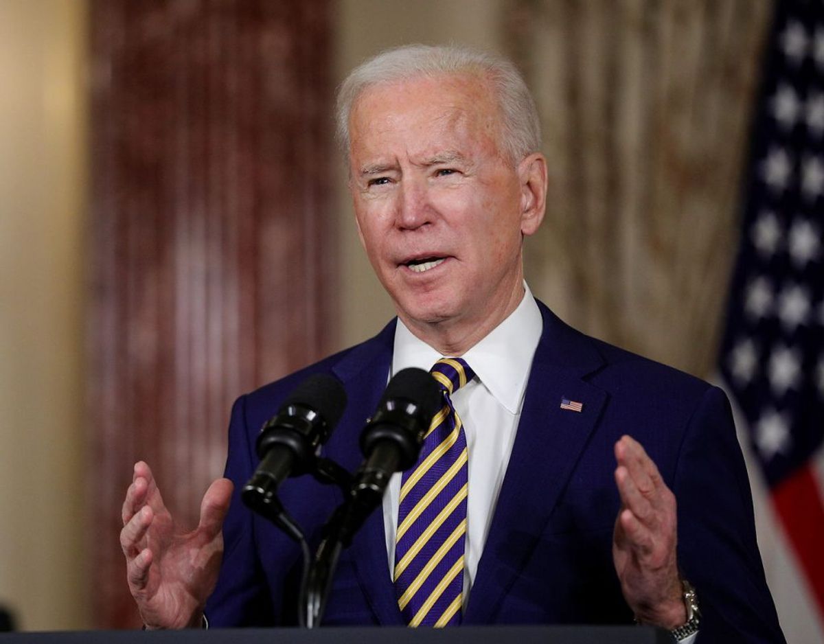 USAs præsident Joe Biden advarede blandt andet Putin i sin udenrigs-tale. Foto: Ritzau Scanpix.
