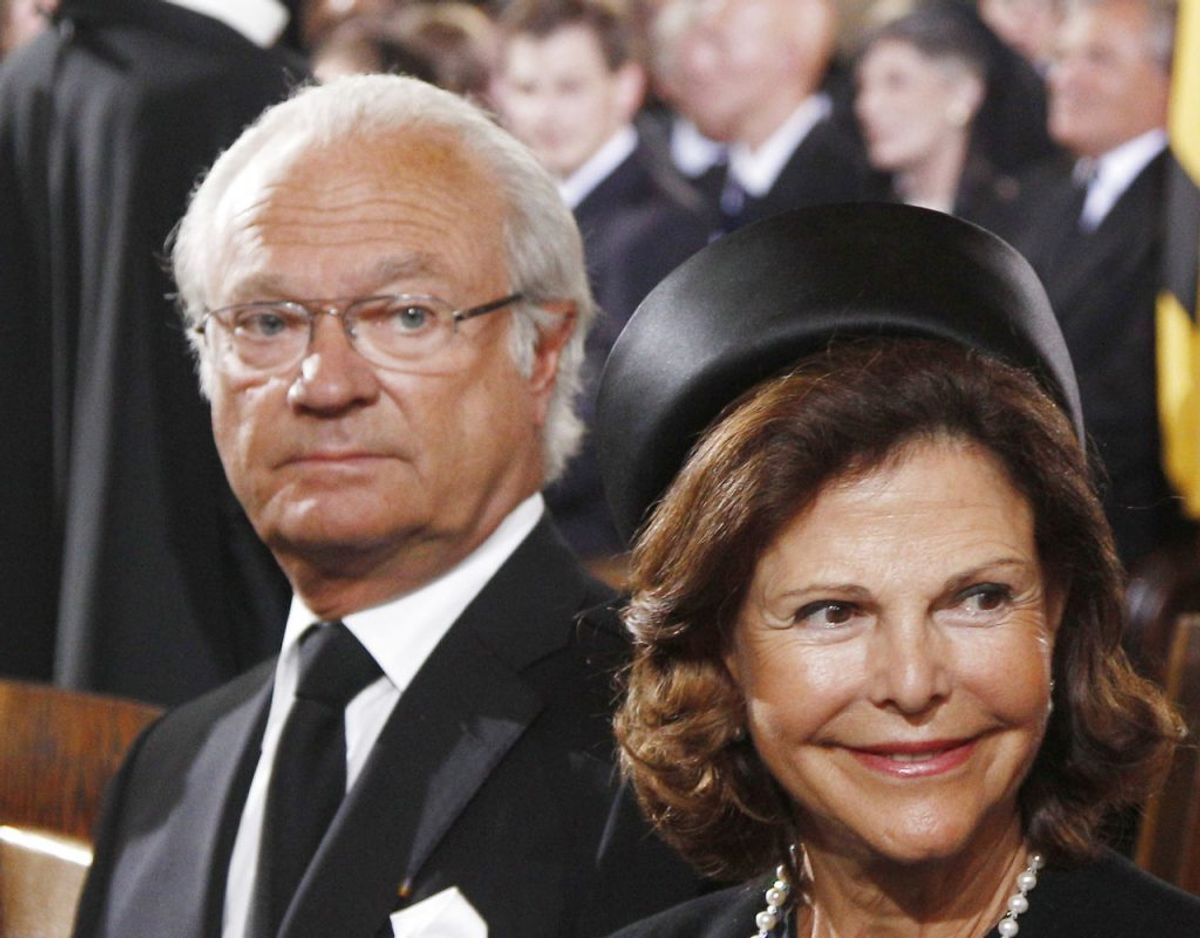 Den svenske kong Gustaf med dronning Silvia. Arkivfoto: Reuters