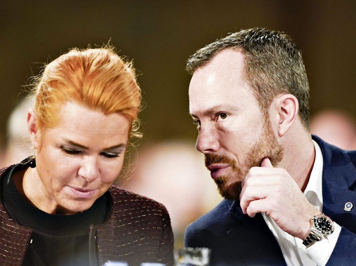 Inger Støjberg har torsdag meddelt, at hun forlader Venstre. Det sker efter en periode med intern fnidderi. (Foto: Henning Bagger/Ritzau Scanpix)