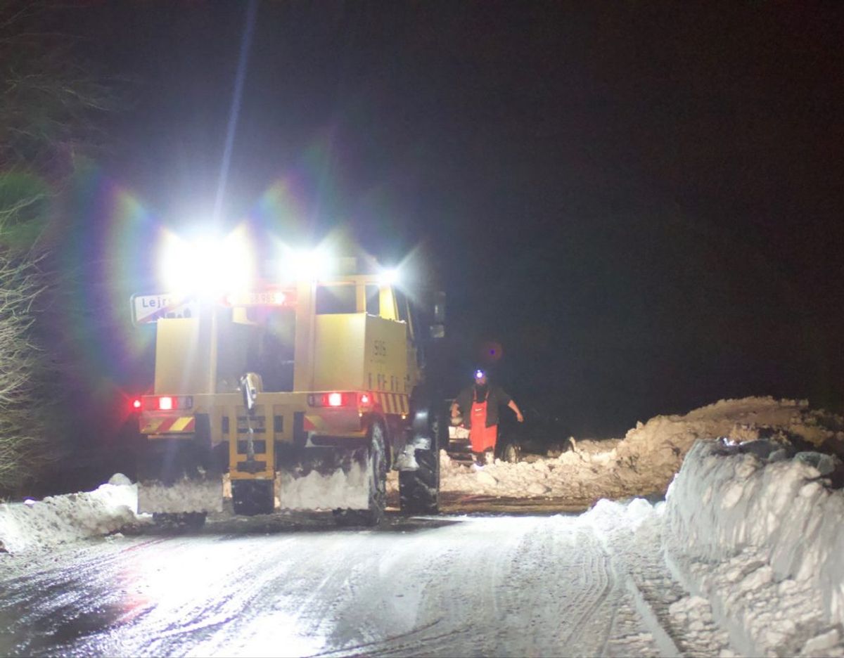 Mange trafikuheld på vejene rundt omkring. Foto: presse-fotos.dk