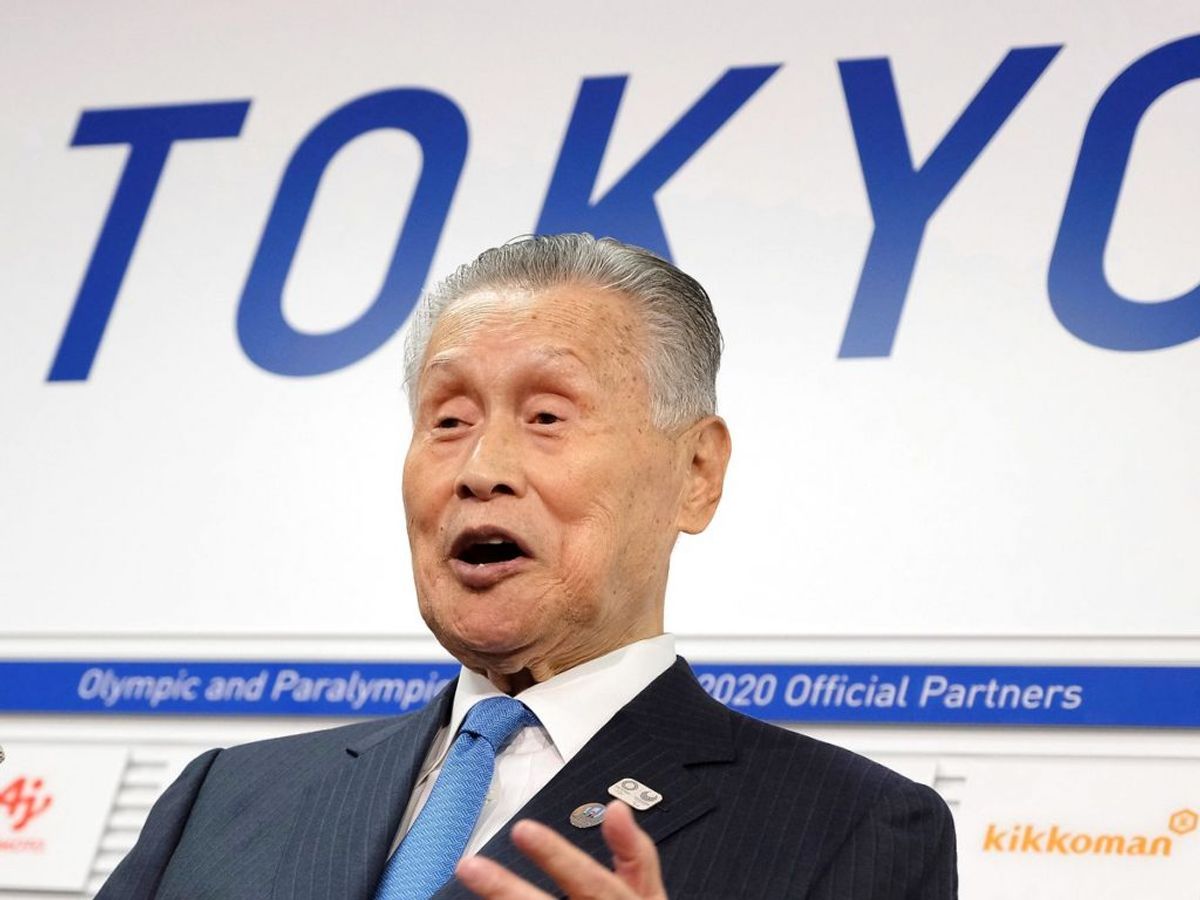 Sexistiske udtalelser kan sende Japans OL-chef ud i kulden.
(Photo by Kazuhiro NOGI / AFP)