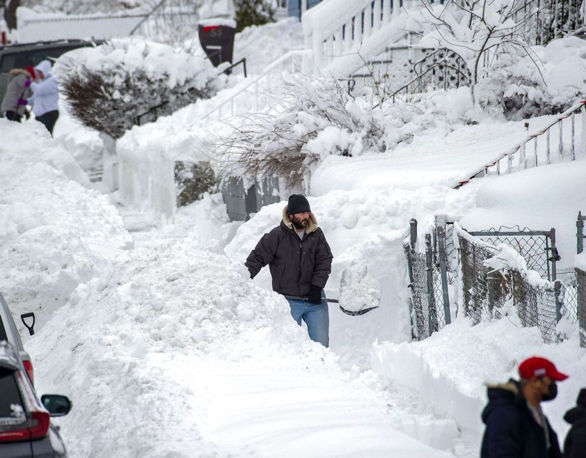Stormen har blandt andet fået staten New Jersey til at udråbe undtagelsestilstand. KLIK FOR FLERE BILLEDER. Foto: Scanpix