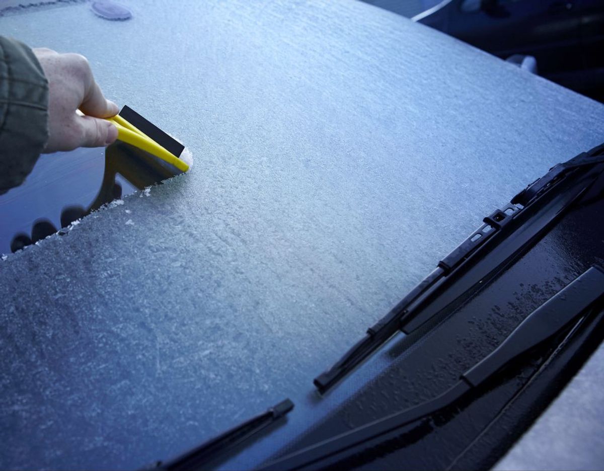En smule hånddesinfektion kan være en redning, hvis dine vinduesviskere er frosset fast. KLIK VIDERE OG SE NI SMARTE VINTERTRICKS TIL BILEN. Foto: Ritzau Scanpix
