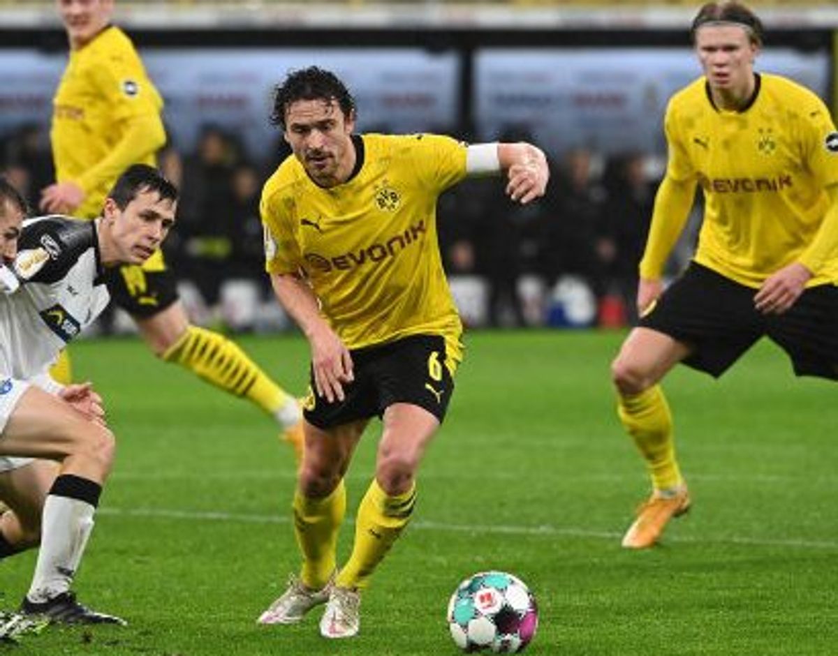 Den danske landsholdsspiller Thomas Delaney dirigerede Dortmund-midtbanen i sejren over Paderborn. Foto: Ina Fassbender/AFP