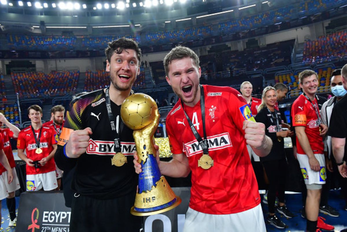 Niklas og Magnus Landin skal torsdag spille Champions League-kamp med THW Kiel. Foto: 10030 Jonas Ekströmer/Tt/Scanpix