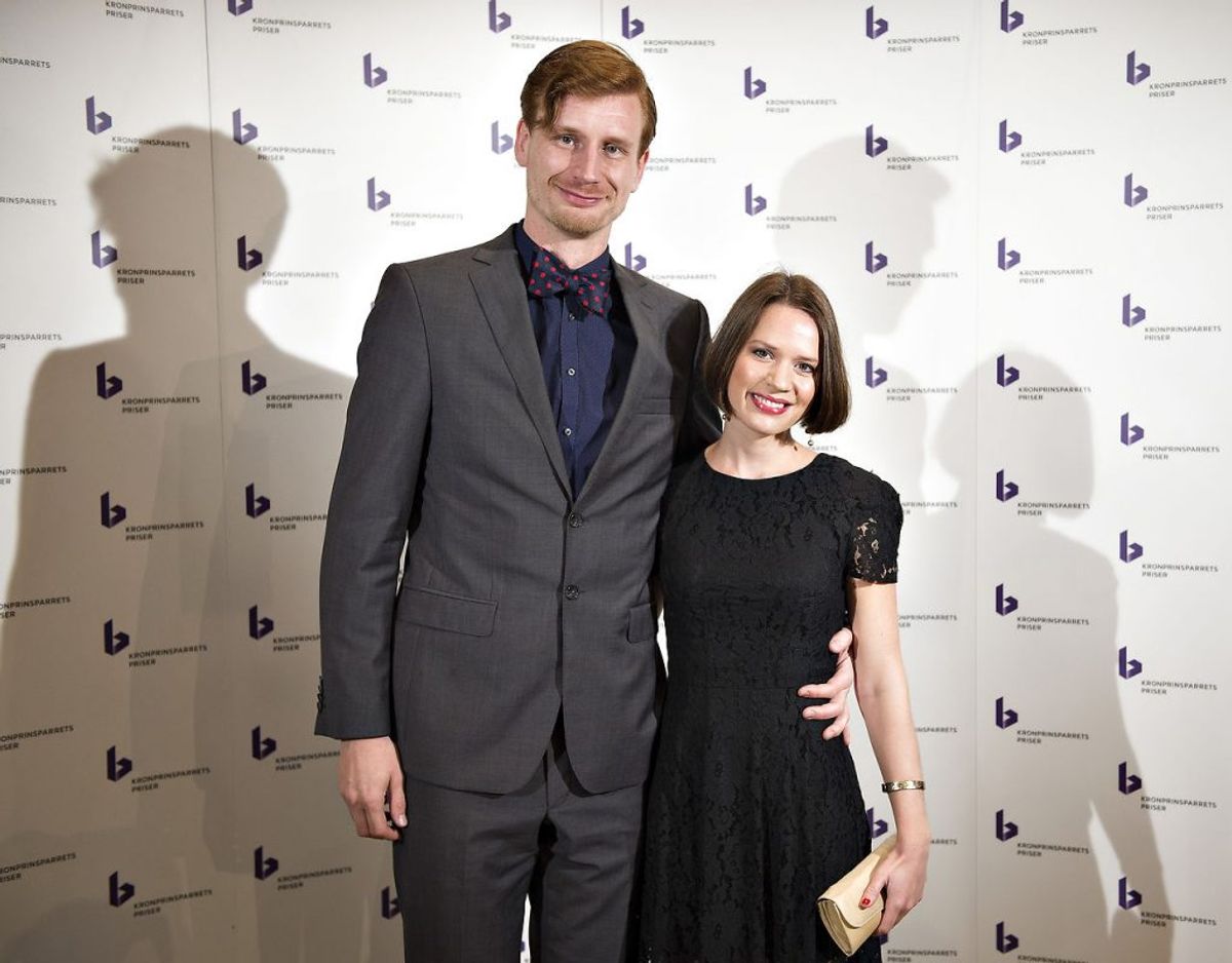 Amalie Dollerup og Andreas Jebro danner par i virkelighedens verden. Foto: Henning Bagger/Scanpix