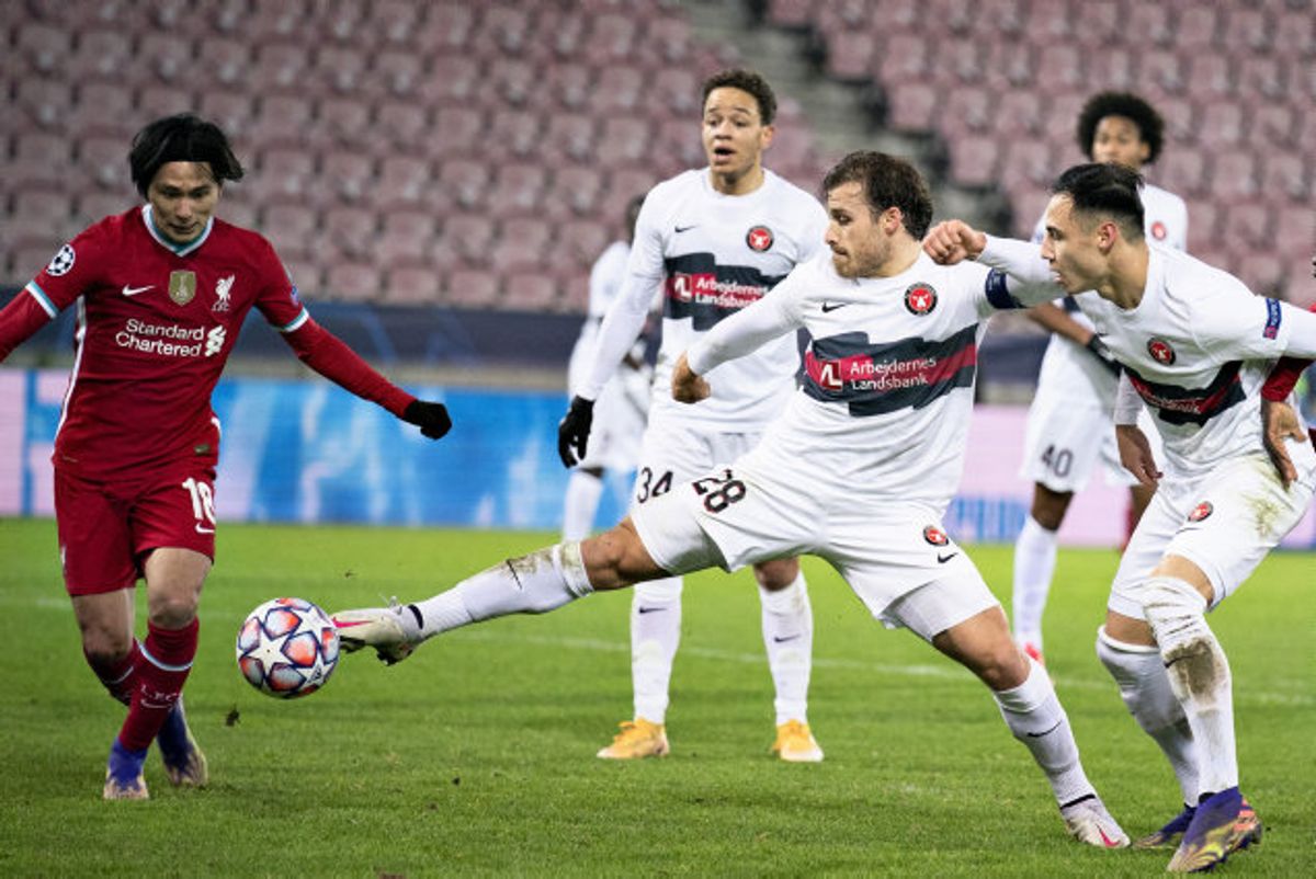 Liverpool mødte FC Midtjylland to gange i det indledende gruppespil i Champions League. Englænderne vandt på hjemmebane og spillede uafgjort i Herning. Foto: Henning Bagger/Scanpix