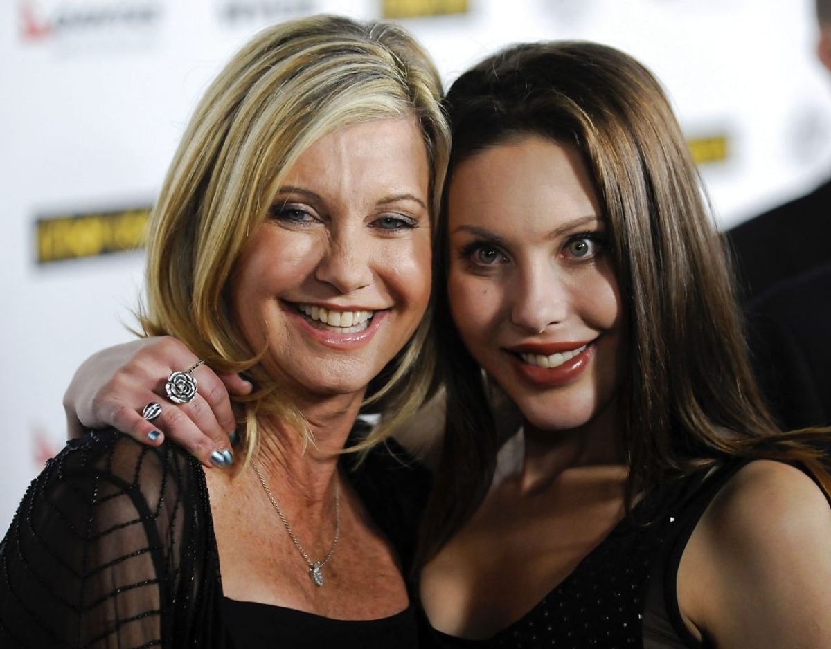 Olivia Newton-John og datteren Chloe Lattanzi. Klik videre for flere billeder. Foto: Scanpix/REUTERS/Gus Ruelas