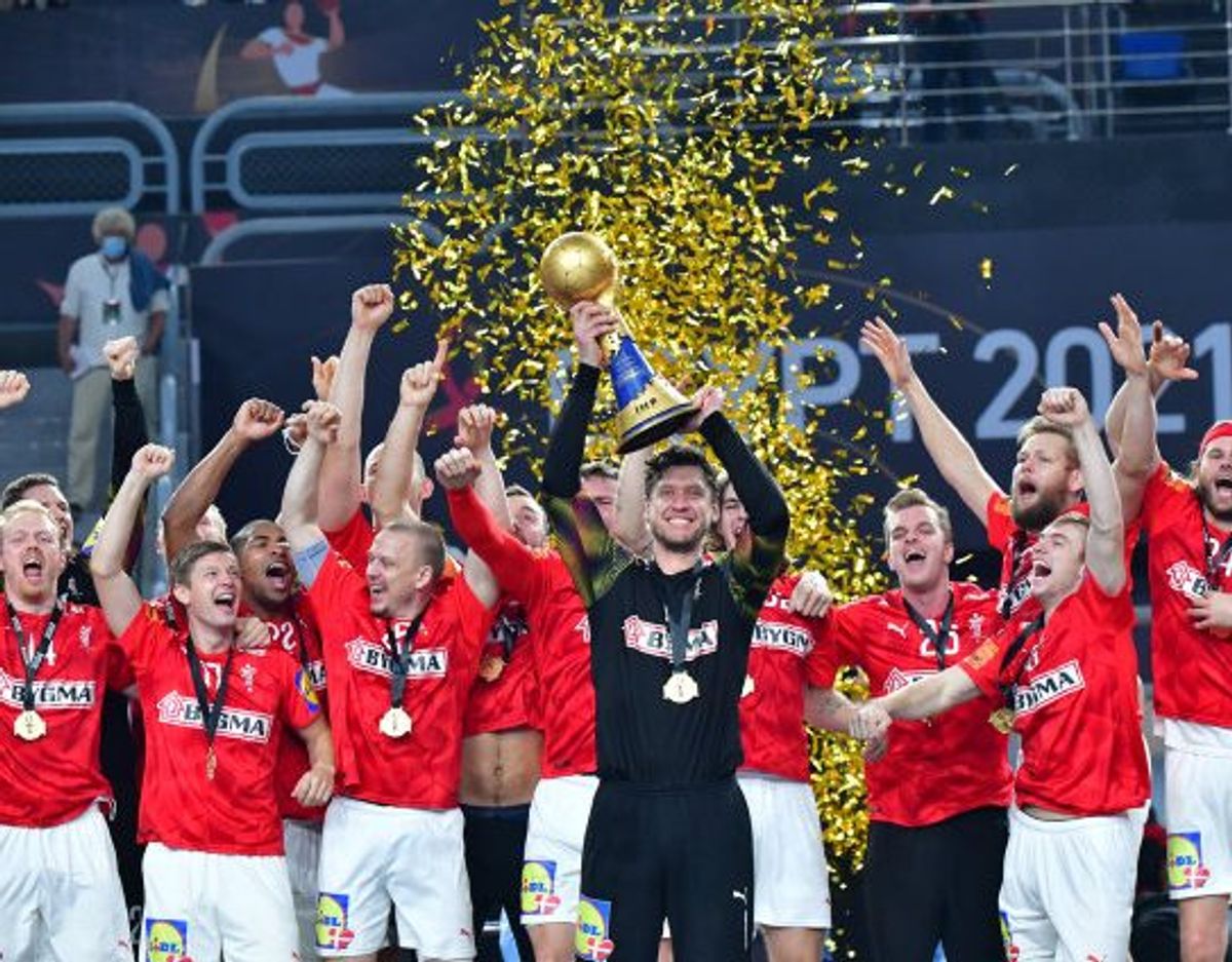Over 2,6 millioner tv-seere fulgte med, da de danske håndboldherrer søndag vandt VM-guld. Foto: 10030 Jonas Ekströmer/Tt/Scanpix