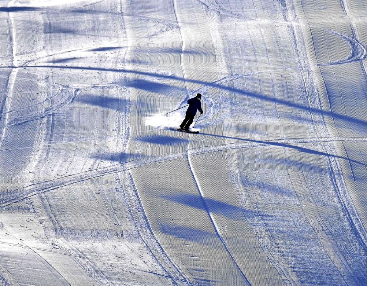 Skipisterne i Østrig er kun åbne for lokale. Foto: Scanpix