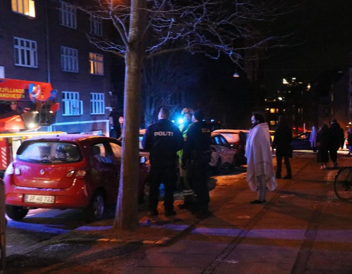 Mand slap ud af sin lejlighed i god behold. Foto: Øxenholt foto