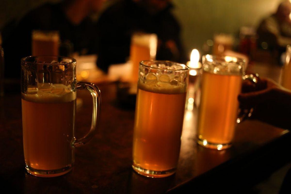 Skær ned på alkoholen.
