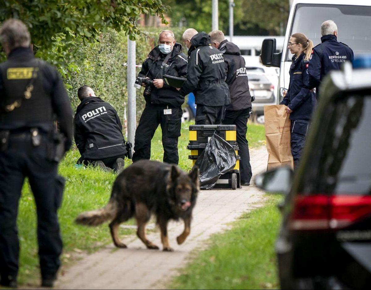 Politiaktion i Albertslund, tirsdag den 20. oktober 2020. Politiet har anholdt en person i sag om forsøg på fangeflugt. Personen er den drabsdøbte Peter Madsen. (Foto: Mads Claus Rasmussen/Scanpix 2020)