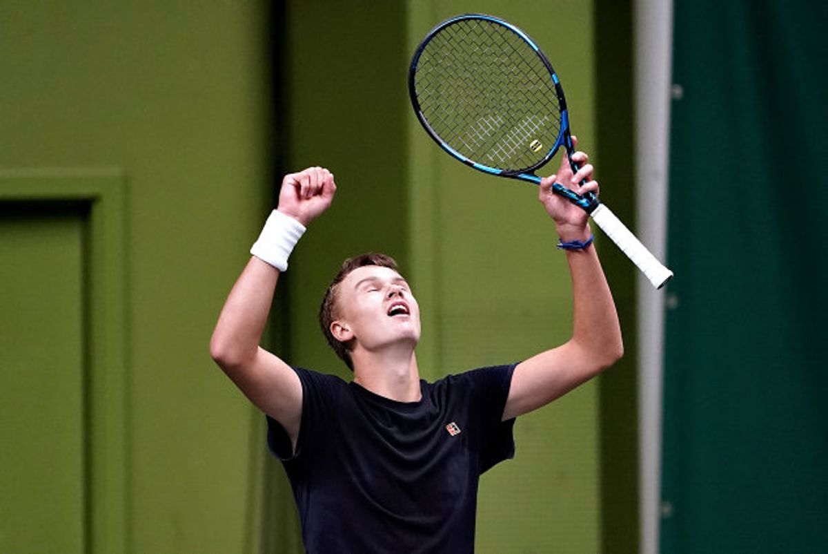 Holger Rune har nu vundet fire turneringer på ITF-niveau. (Arkivfoto) Foto: Keld Navntoft/Scanpix