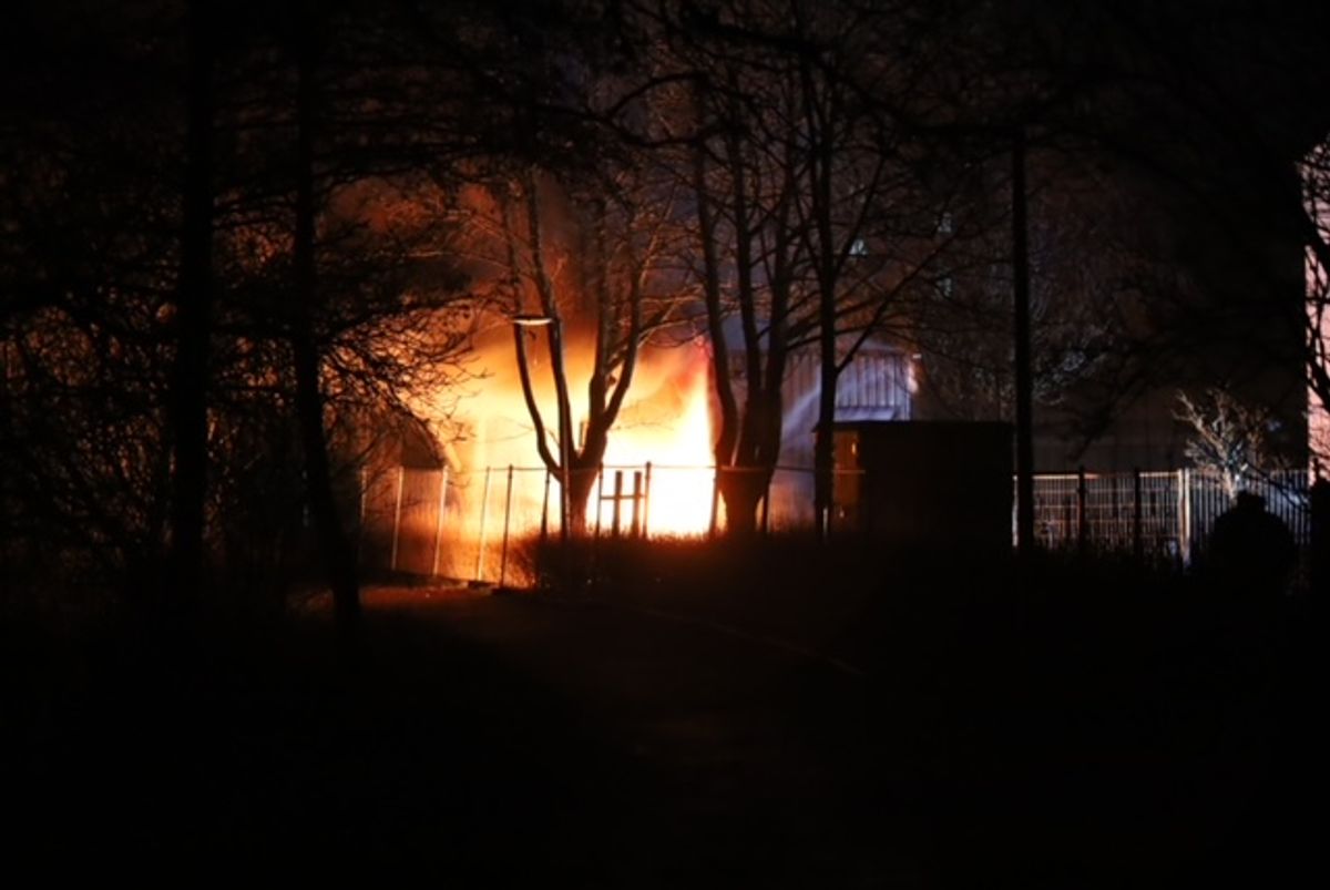 En brand skaber lige nu problemer med forsyningen. KLIK for flere billeder. Foto: Presse-fotos.dk.