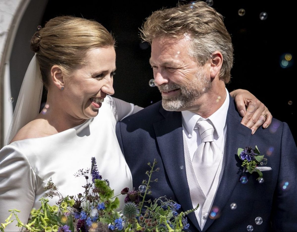 Mette Frederiksen og Bo Tengberg sagde ja til hinanden i 2020. Foto: Mads Claus Rasmussen/Scanpix.