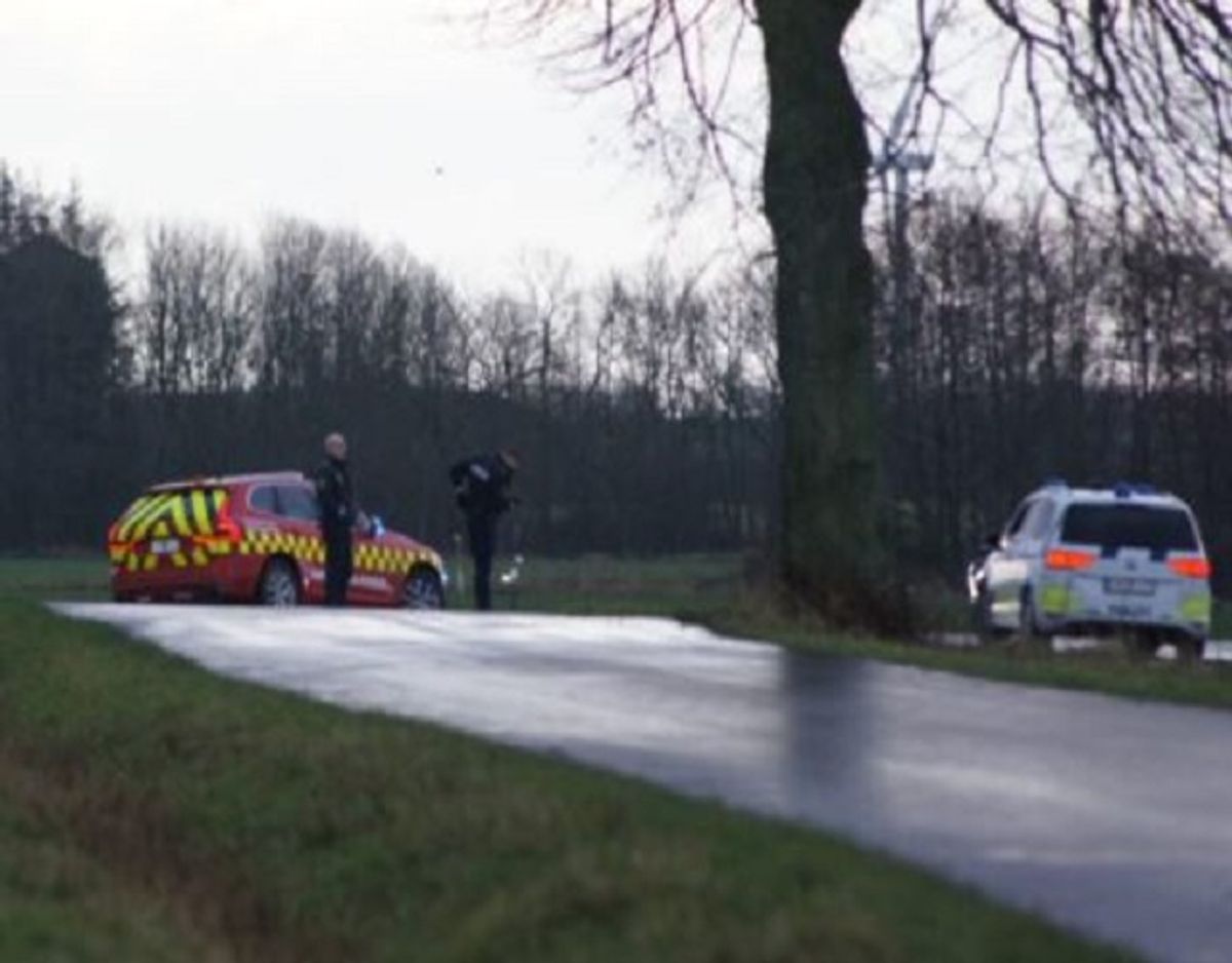 Politiet advarer om glatte veje. Foto: Presse-fotos.dk.