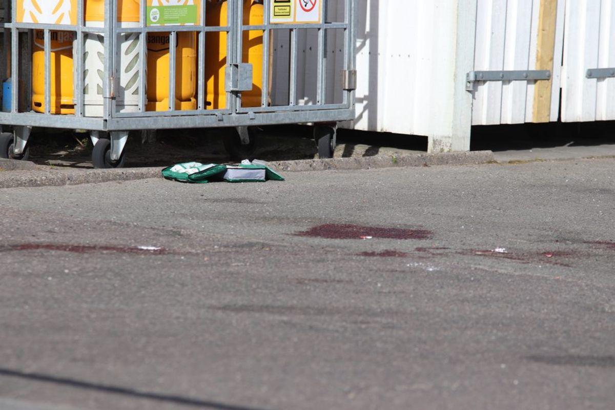 En 19-årig mand blev indlagt i kritisk tilstand efter at være blevet stukket flere gange. KLIK for mere. Foto: Presse-fotos.dk.