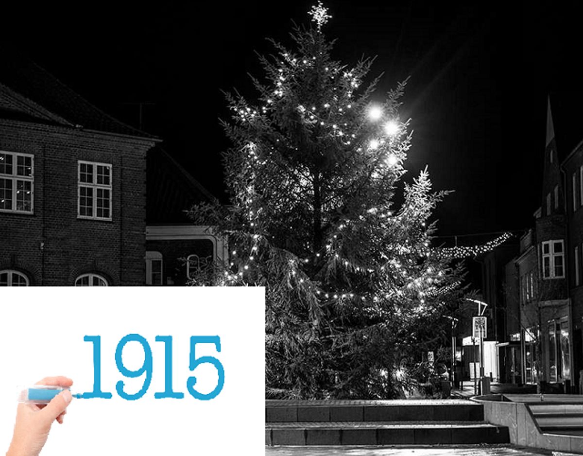 1915 var det første år siden 1900 med hvid jul. Foto: Colourbox.
