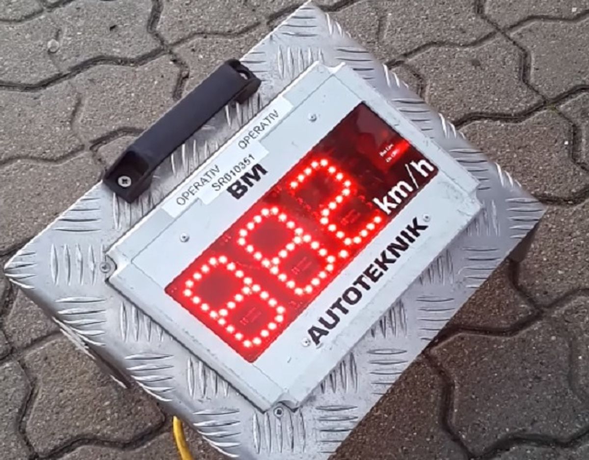 88,2 kilometer i timen. Men knallertens fart steg og steg … Foto: Nordjyllands Politi.