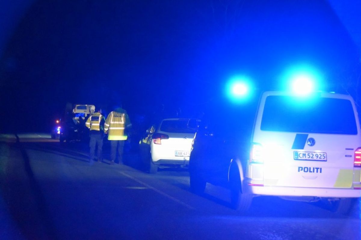En mand i firserne er død i en brand. Foto: Presse-fotos.dk.