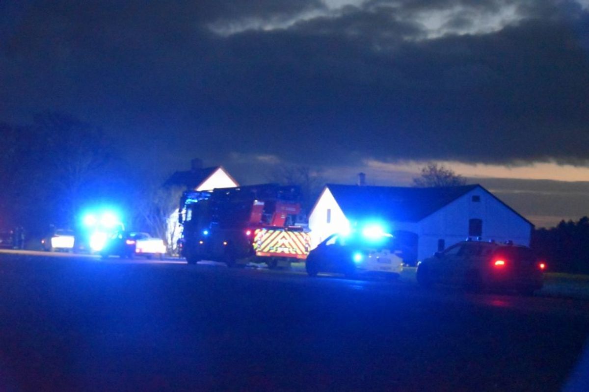 En mand i firserne er død i en brand. Foto: Presse-fotos.dk.