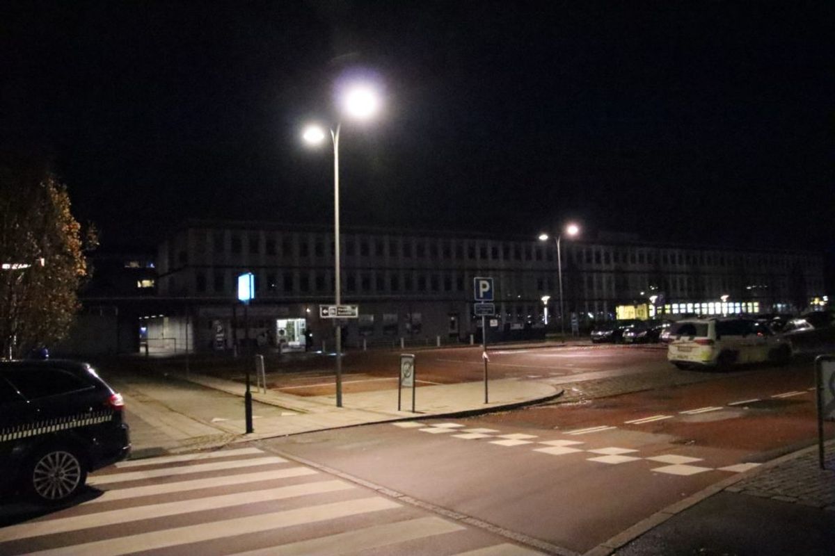 Politiet efterforsker et mulig skyderi. Foto: Presse-fotos.dk.