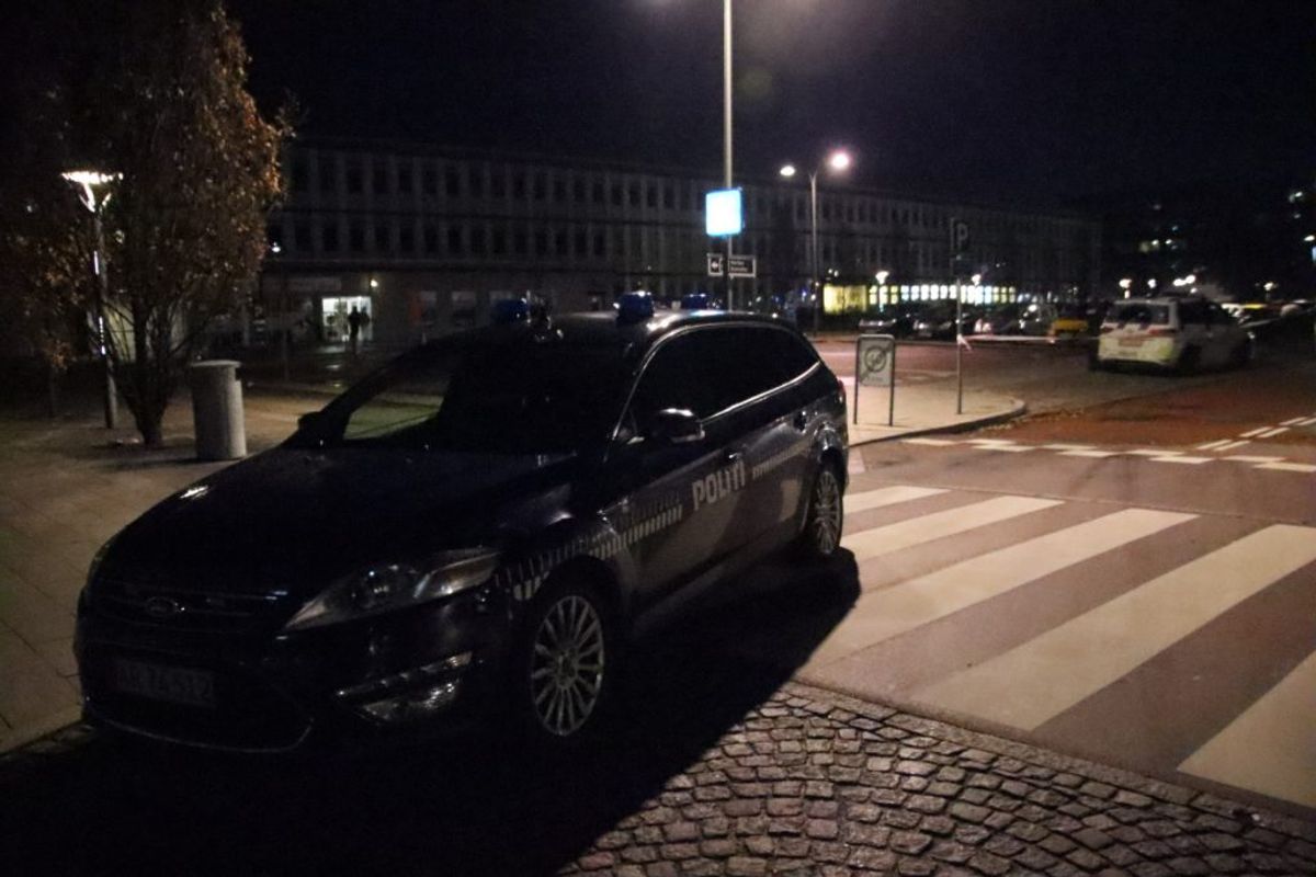 Politiet efterforsker et mulig skyderi. Foto: Presse-fotos.dk.