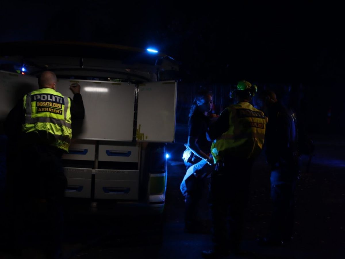 Alarmen lød klokken 20.46. Foto: Presse-fotos.dk.