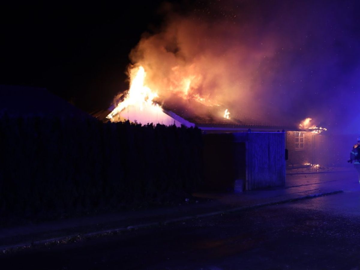 Brandårsagen er ukendt. Foto: Presse-fotos.dk.