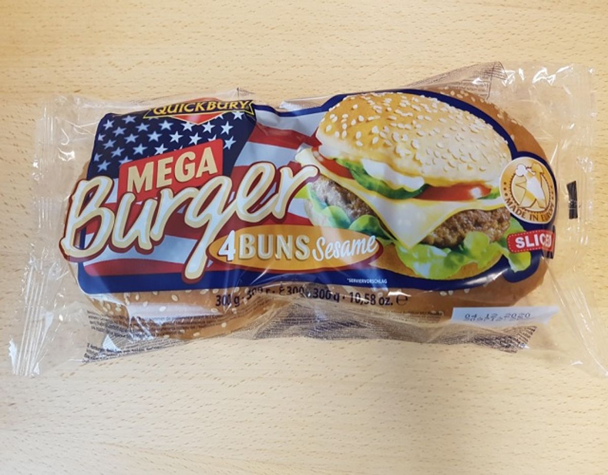 Det er disse burgerboller, der er kaldt tilbage. Foto: Fødevarestyrelsen.