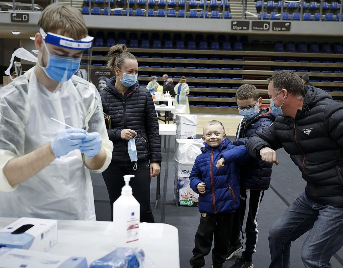 Der er i de seneste uger udført massetests rundt i de nedlukkede, nordjyske kommuner. Foto Claus Bjørn Larsen/Scanpix