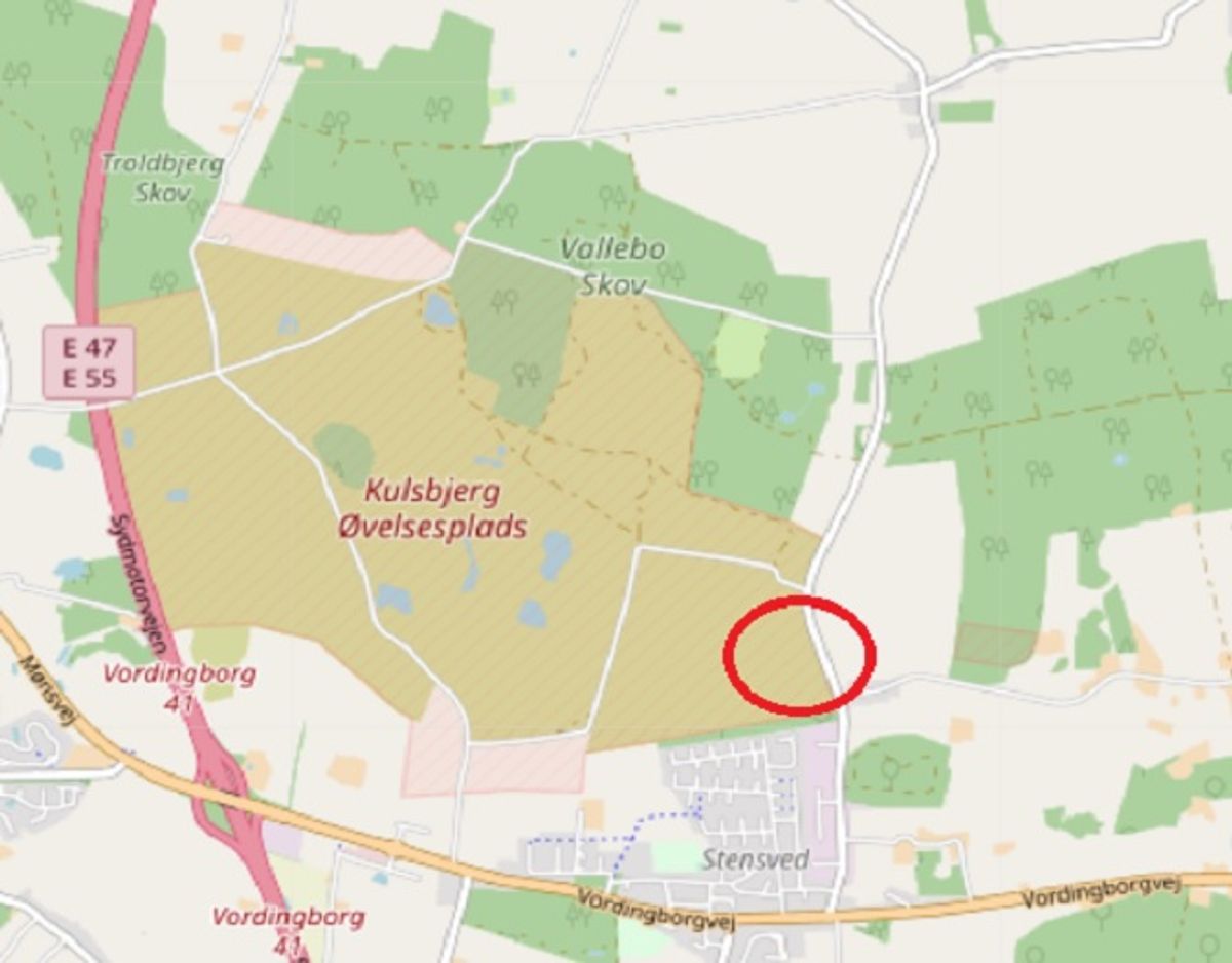Her er der spærret. Foto: ©OpenStreetMap-bidragsydere.