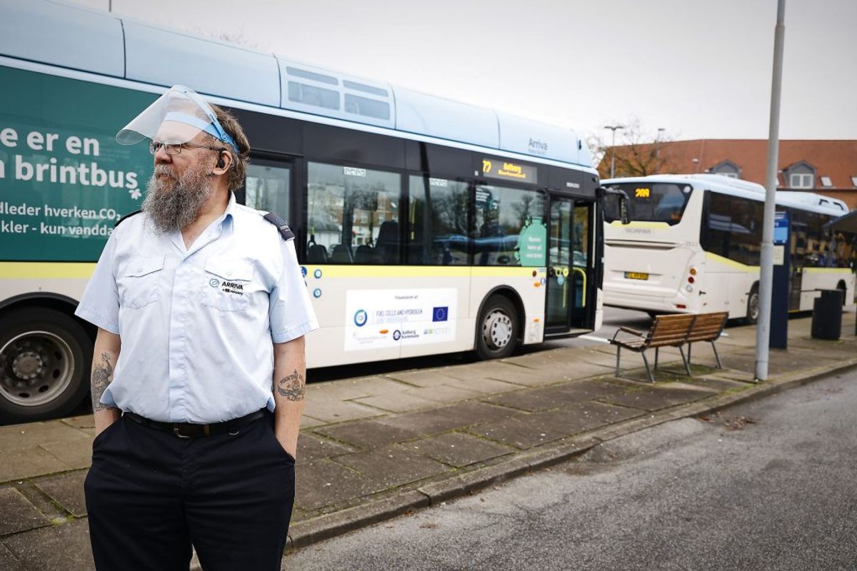 Kollektiv trafik ud af de syv kommuner til resten af landet er sat i bero.Foto : Claus Bjørn Larsen/Scanpix 2020