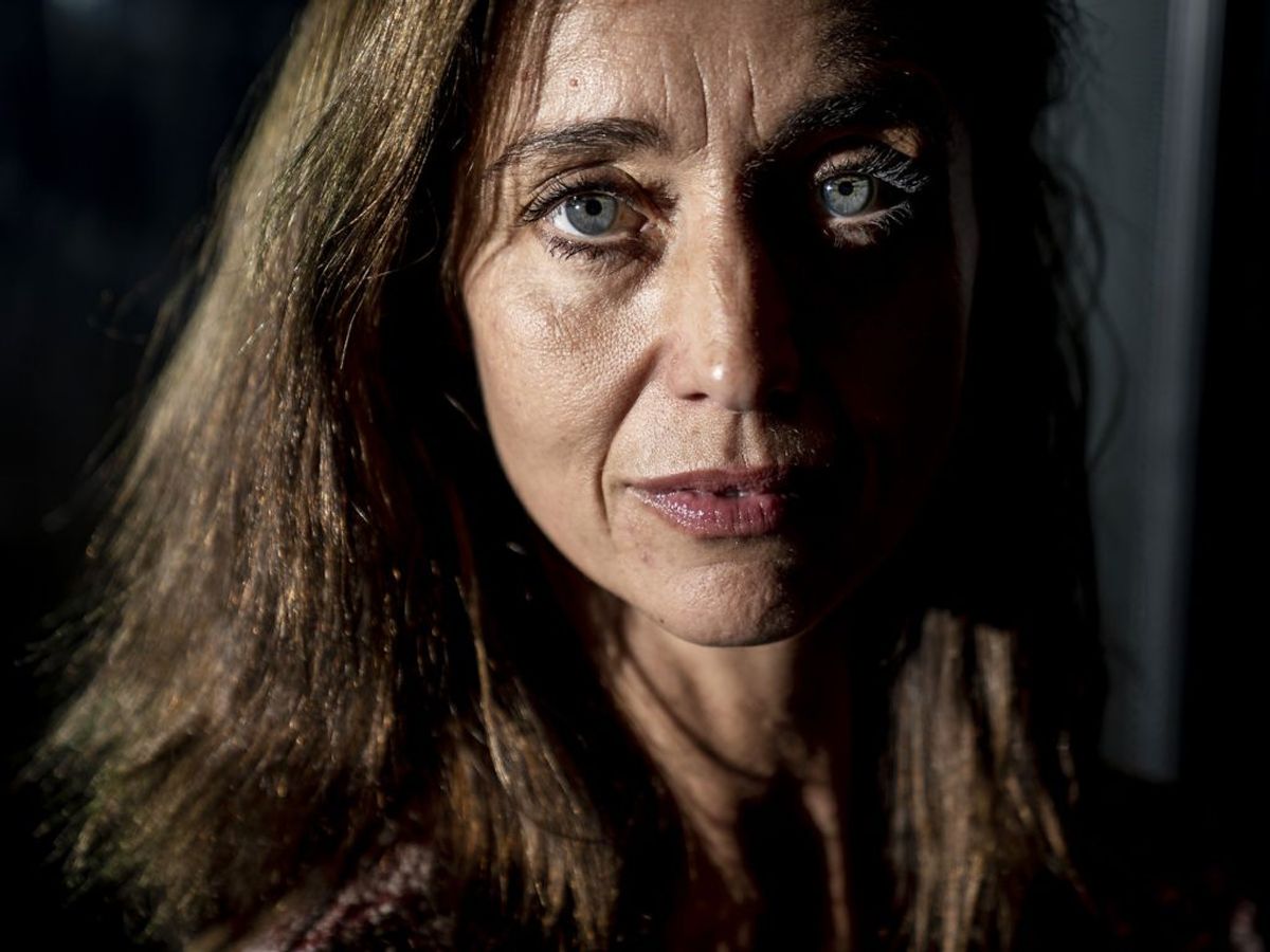 Christine Albeck Børge græd så meget på optagelserne til Ulven kommer, at hun havde rander under øjnene. KLIK VIDERE FOR FLERE BILLEDER. Foto: Mads Claus Rasmussen/Ritzau Scanpix