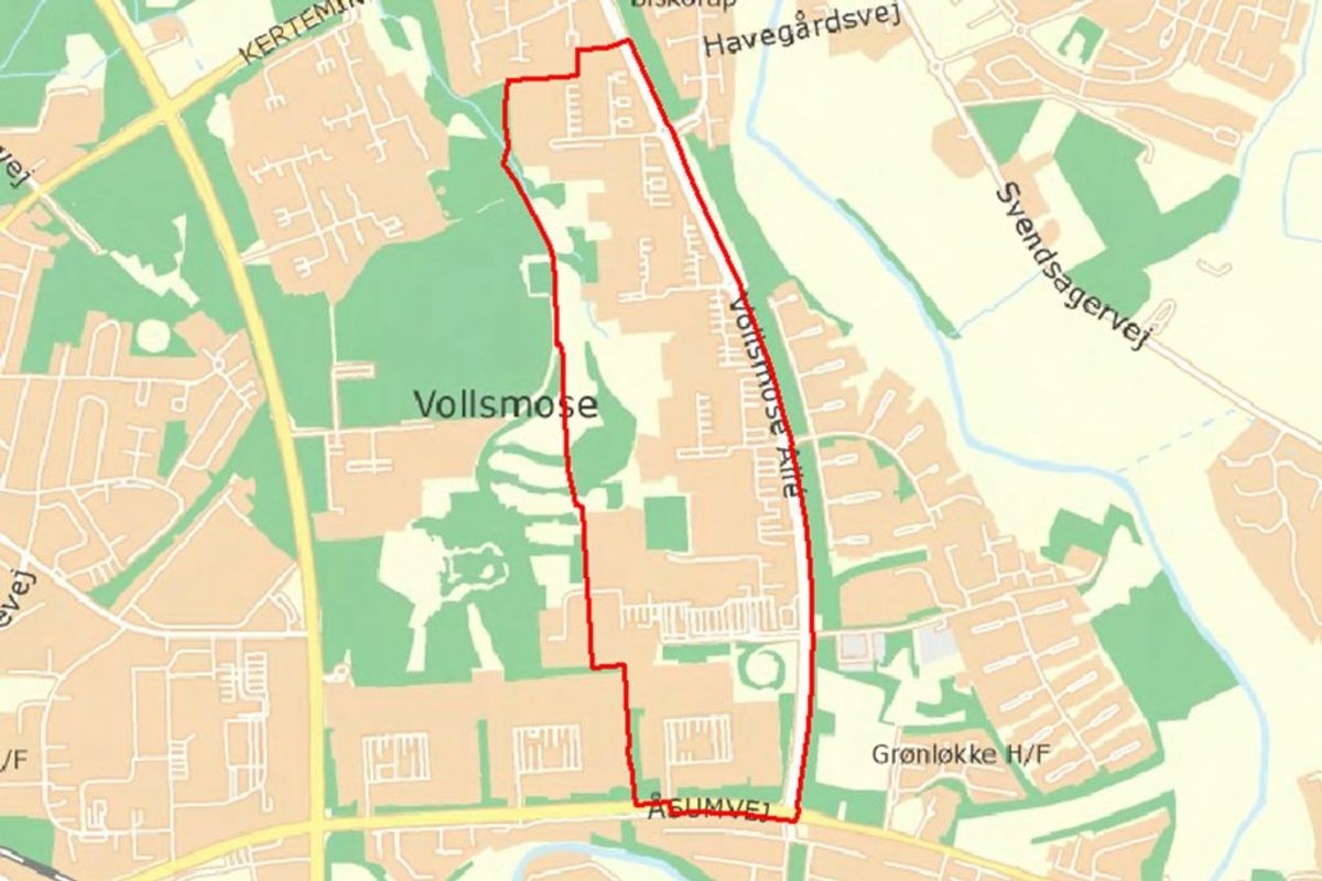 I denne zone er der skærpet straf forbundet med en række overtrædelser af straffeloven. Foto: Politi