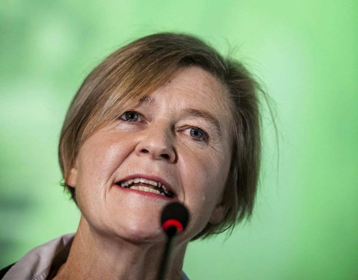 Josephine Fock trækker sig som leder af Alternativet med øjeblikkelig virkning. (Foto: Tim Kildeborg Jensen/Ritzau Scanpix)