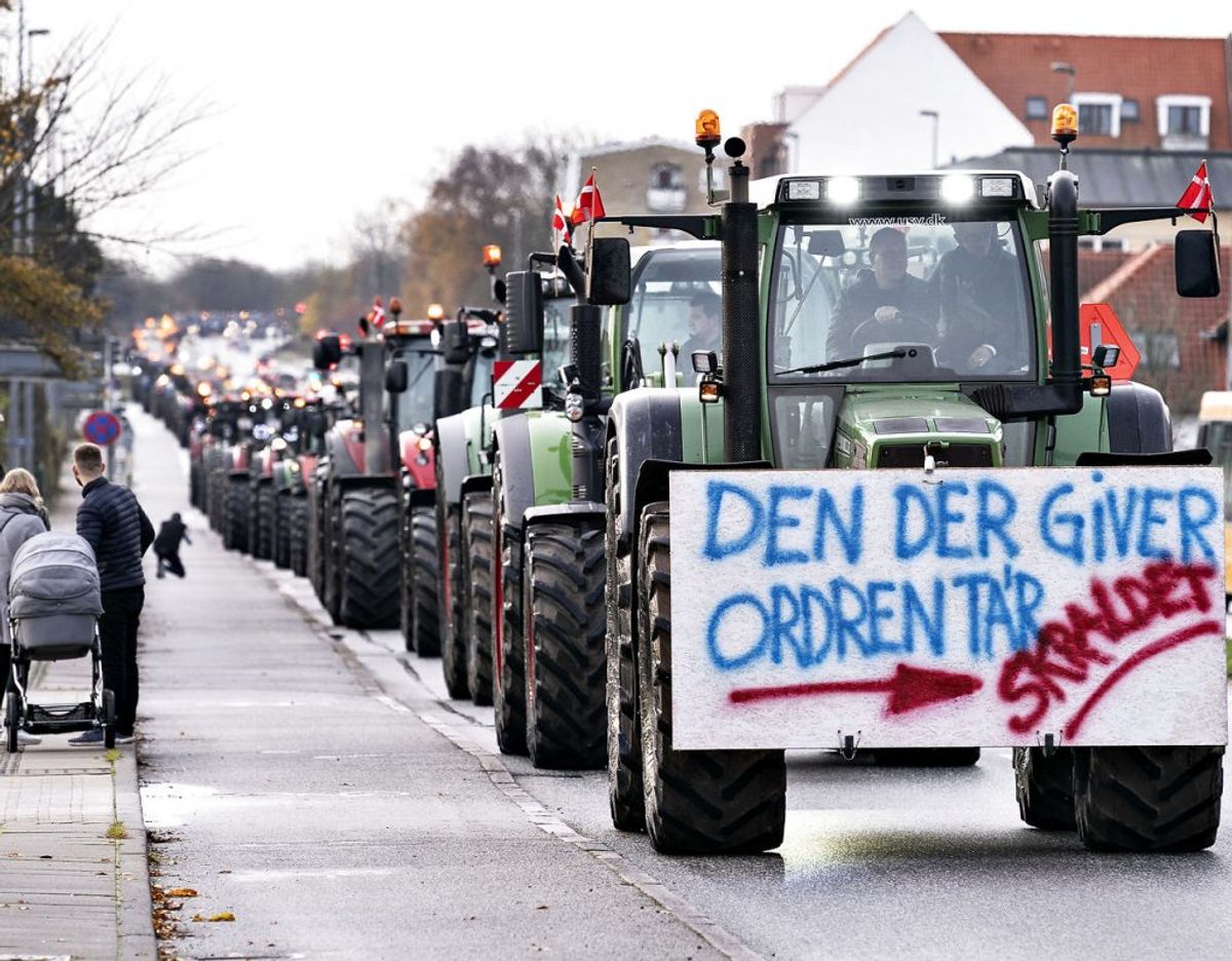 Traktorerne fylder i Aalborg. KLIK FOR FLERE BILLEDER. (Foto: Henning Bagger/Ritzau Scanpix)