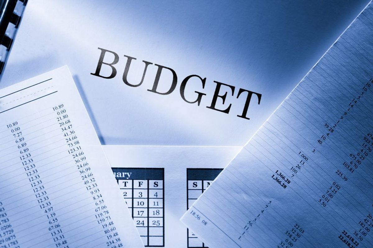 Et budget over din indkomst og dine faste udgifter. Kilde: Forbrugerrådet Tænk. Arkivfoto.