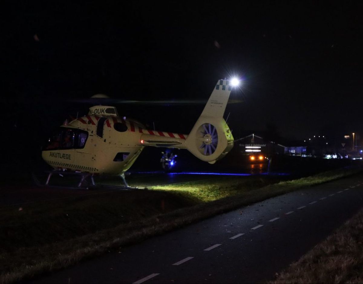 En 46-årig mand er fredag eftermiddag dræbt i en alvorlig ulykke. KLIK for flere billeder. Foto: Presse-fotos.dk.