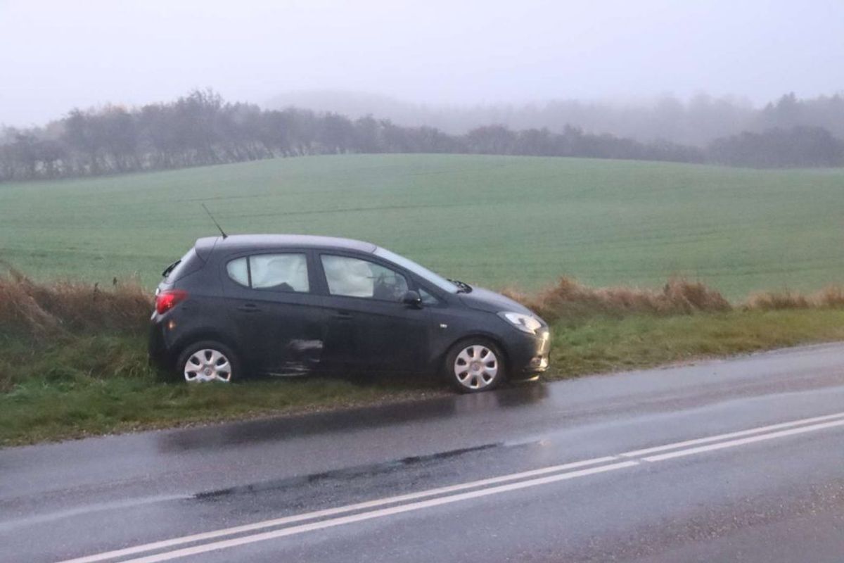 En person er kommet lettere til skade. Foto: Øxenholt Foto