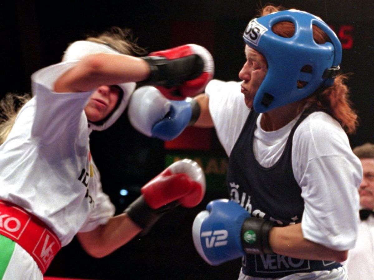 Den tidligere danske mester i boksning Gitte Dammann er død. KLIK VIDERE OG SE FLERE BILLEDER. Foto: Bnet K. Rasmussen NORDFOTO 1997