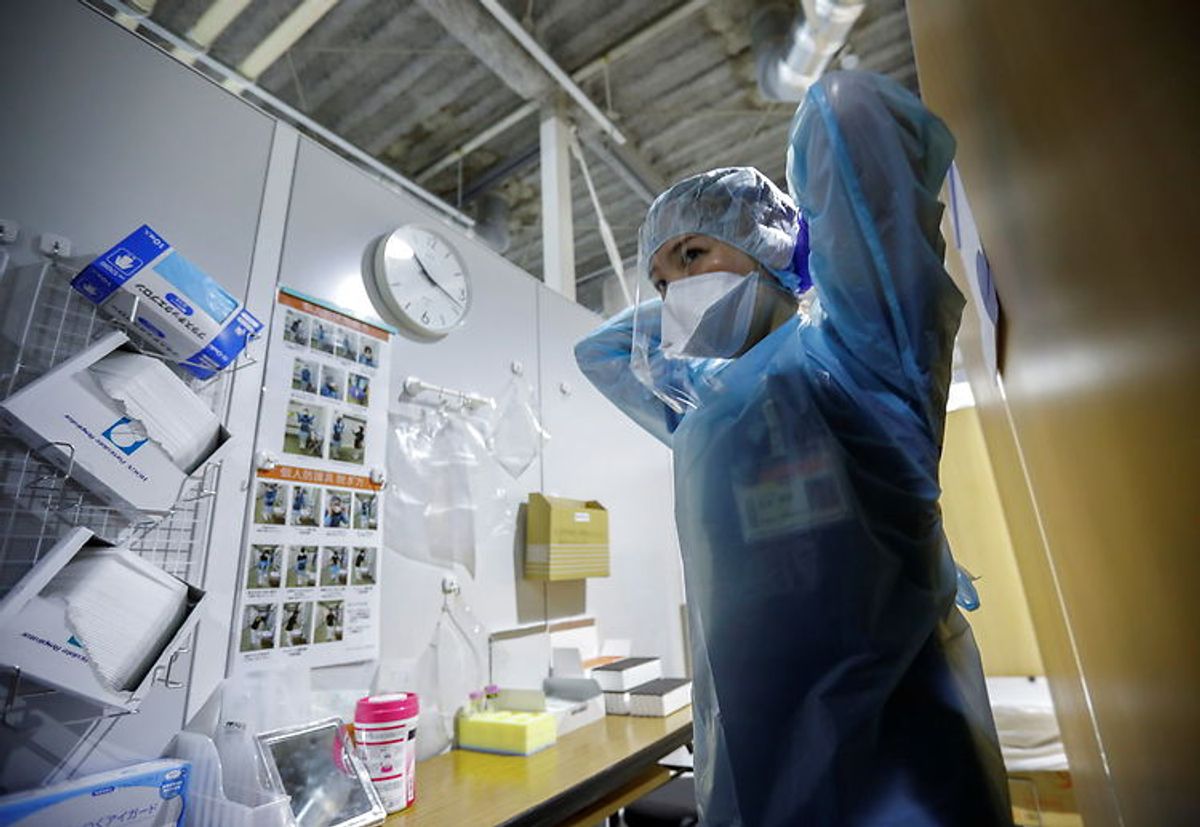 I Japan advarer formanden for lægeforeningen om, at en tredje corona-bølge er i gang. Arkivfoto: Scanpix.
