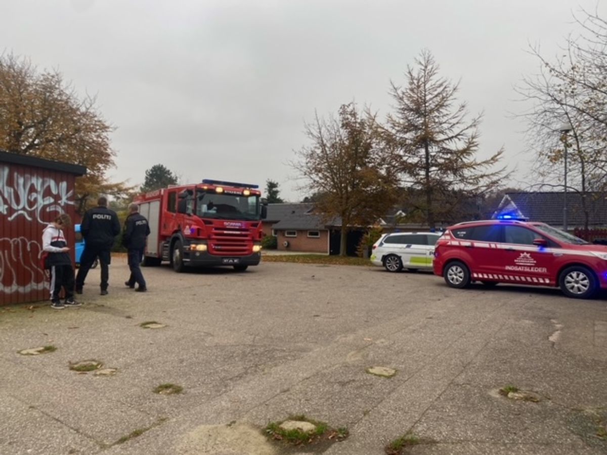 Tirsdag eftermiddag opstod der brand i et passagertog. KLIK for flere billeder. Foto: Presse-fotos.dk.