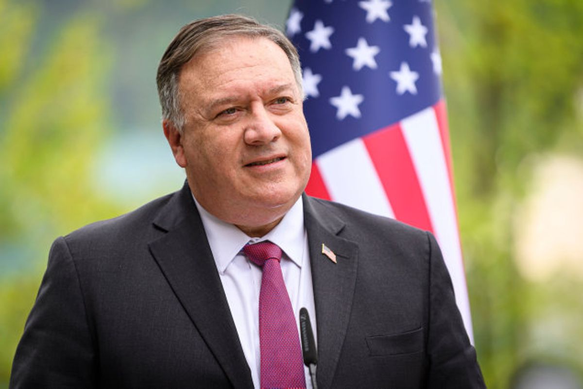 USA’s udenrigsminister, Mike Pompeo, ser i lighed med præsident Donald Trump ikke ud til at ville erkende, at demokraten Joe Biden har vundet valget. Der mangler stadig at blive talt stemmer op, siger Pompeo. (Arkivfoto) Foto: Jure Makovec/AFP