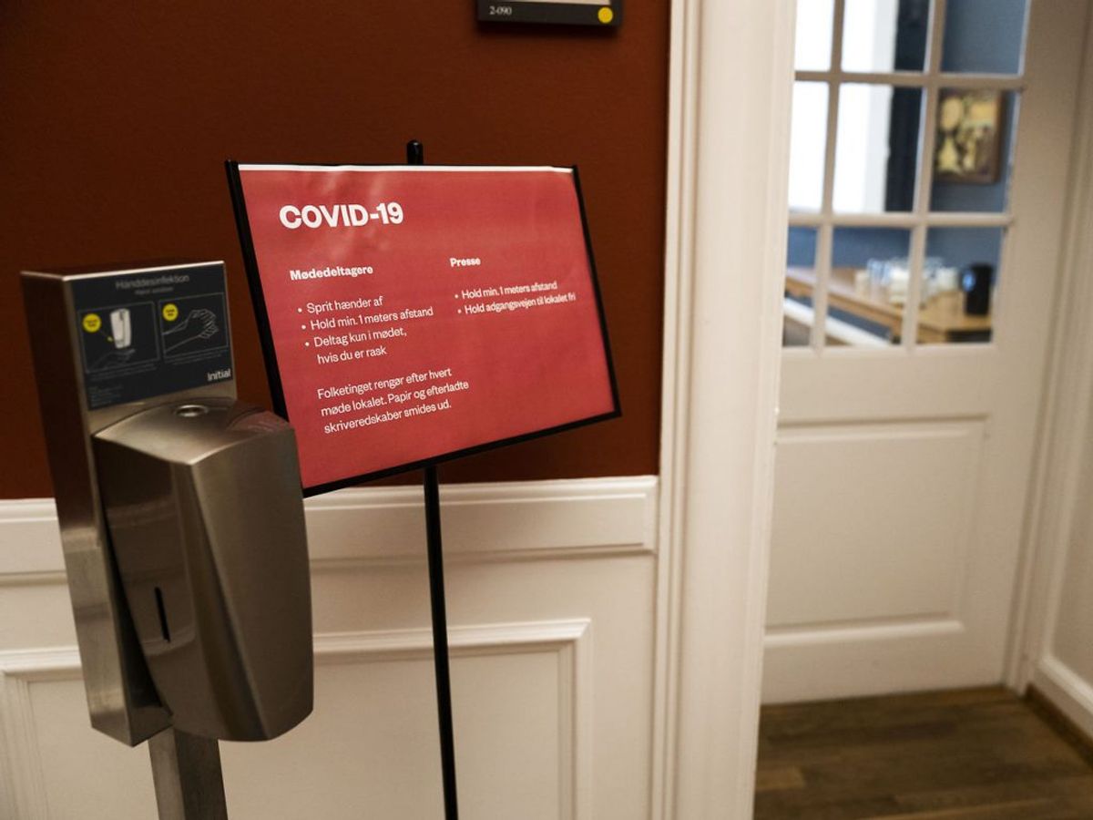 Restriktioner på grund af covid19 på Christiansborg, tirsdag den 10. november 2020. Mange møder aflyses på grund af frygt for coronasmitte.. (Foto: Martin Sylvest/Ritzau Scanpix)